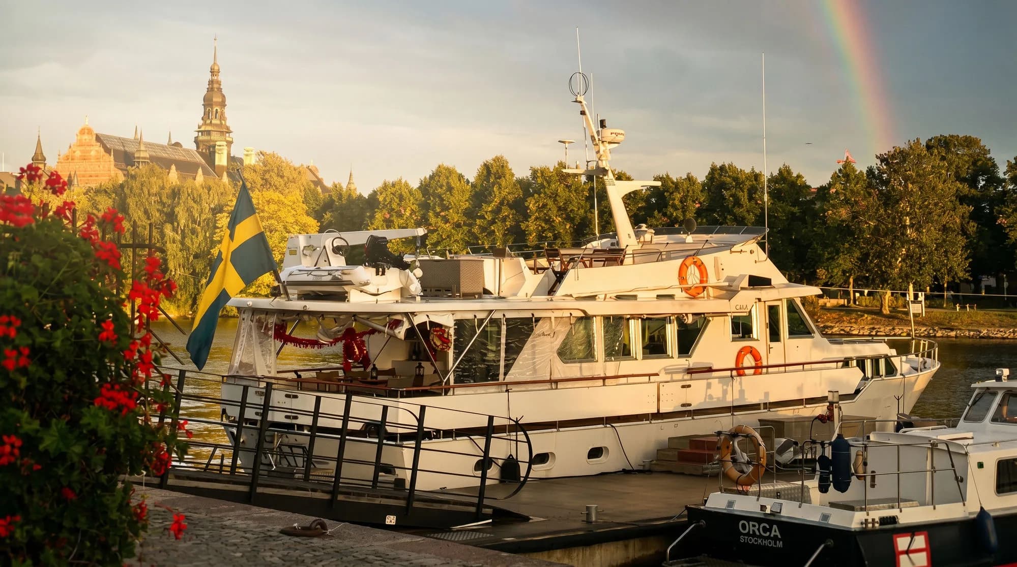 Fira ombord på en klassisk yacht